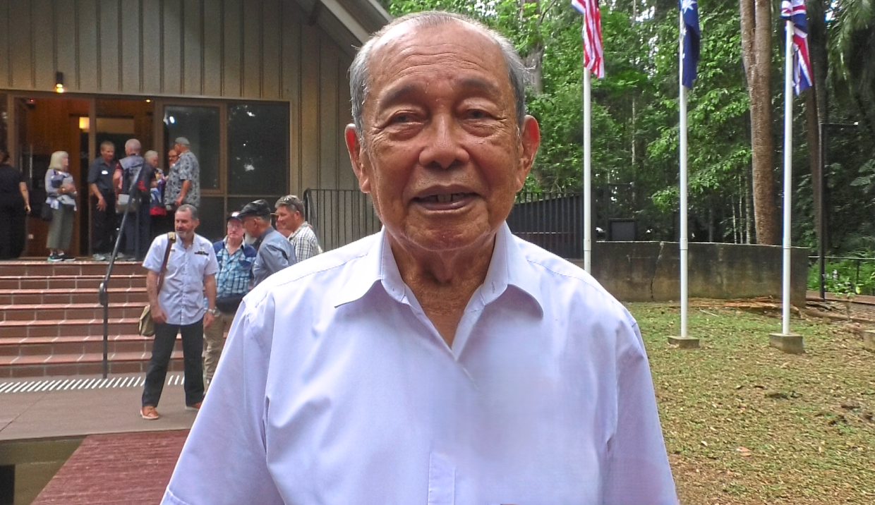 Alban was at the memorial service in Sandakan to honour his father’s sacrifice.