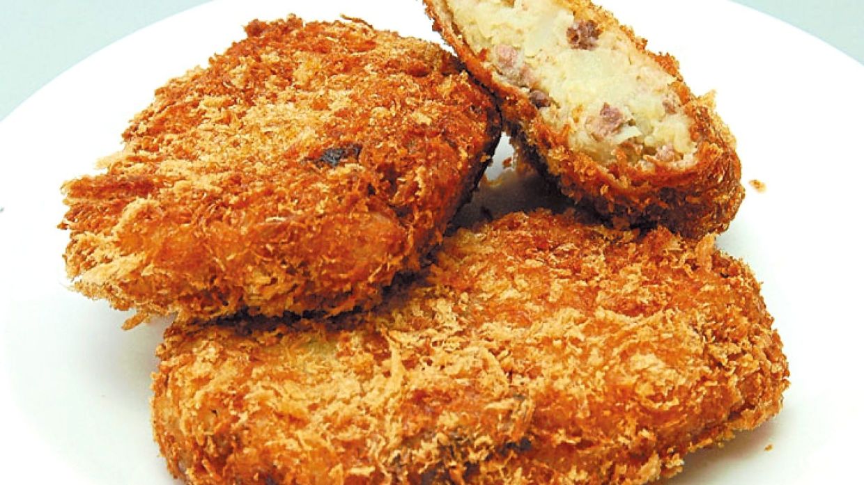 High quality Hida beef is used in Chubu’s Hida beef croquette. — Hida City Tourism