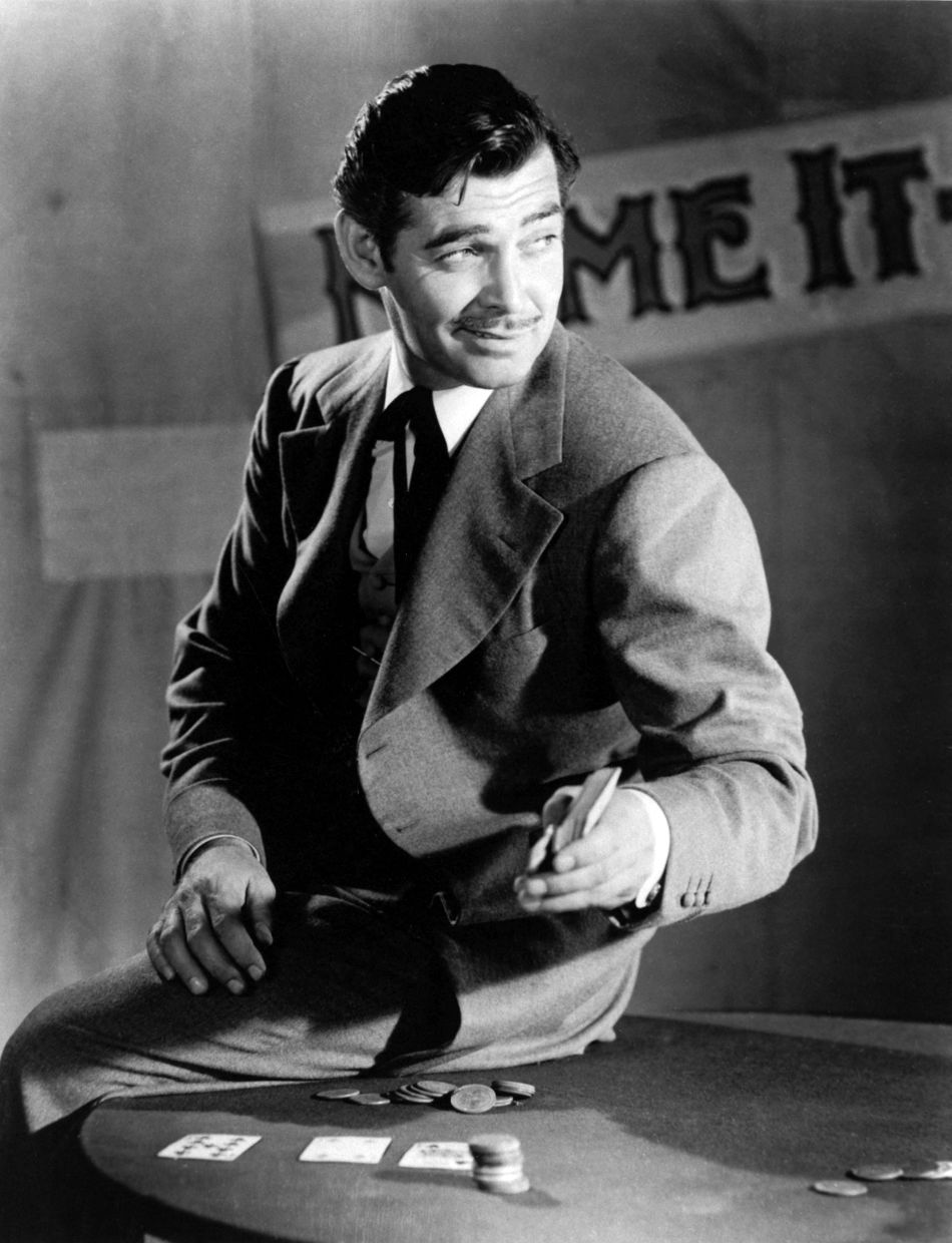 Clark Gable’s moustache is a textbook example of the pencil moustache. Photo: Collection ChristopheL via AFP