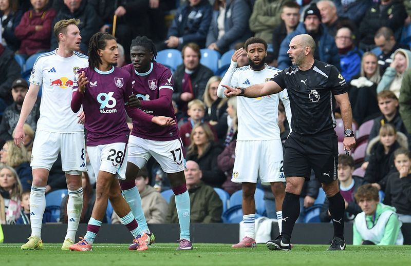 Soccer-Burnley's Mejbri charged by FA for allegedly spitting at Leeds fans