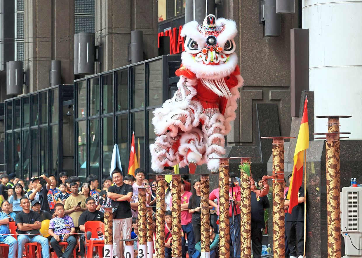 Elegance personified in a striking display of skill.