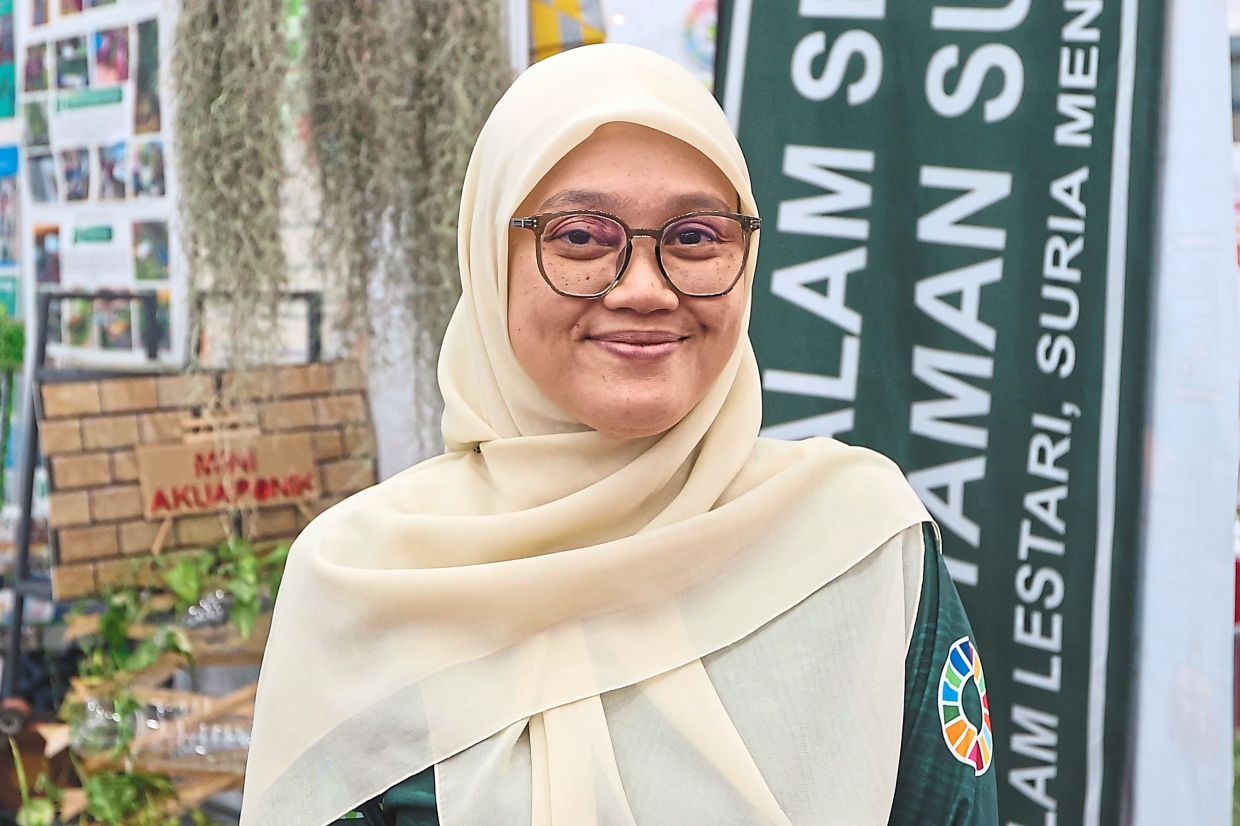 Rashidatul Kamilah: Vegetables grown at Wakaf Botani are shared with local residents, old folks homes and the homeless.