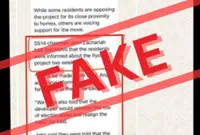 Fake version of Subang Jaya flyover news report circulated on WhatsApp