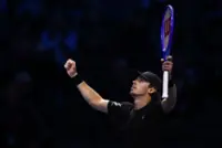 Tennis-Alcaraz clinches year-end top spot with ATP Finals win over Musetti
