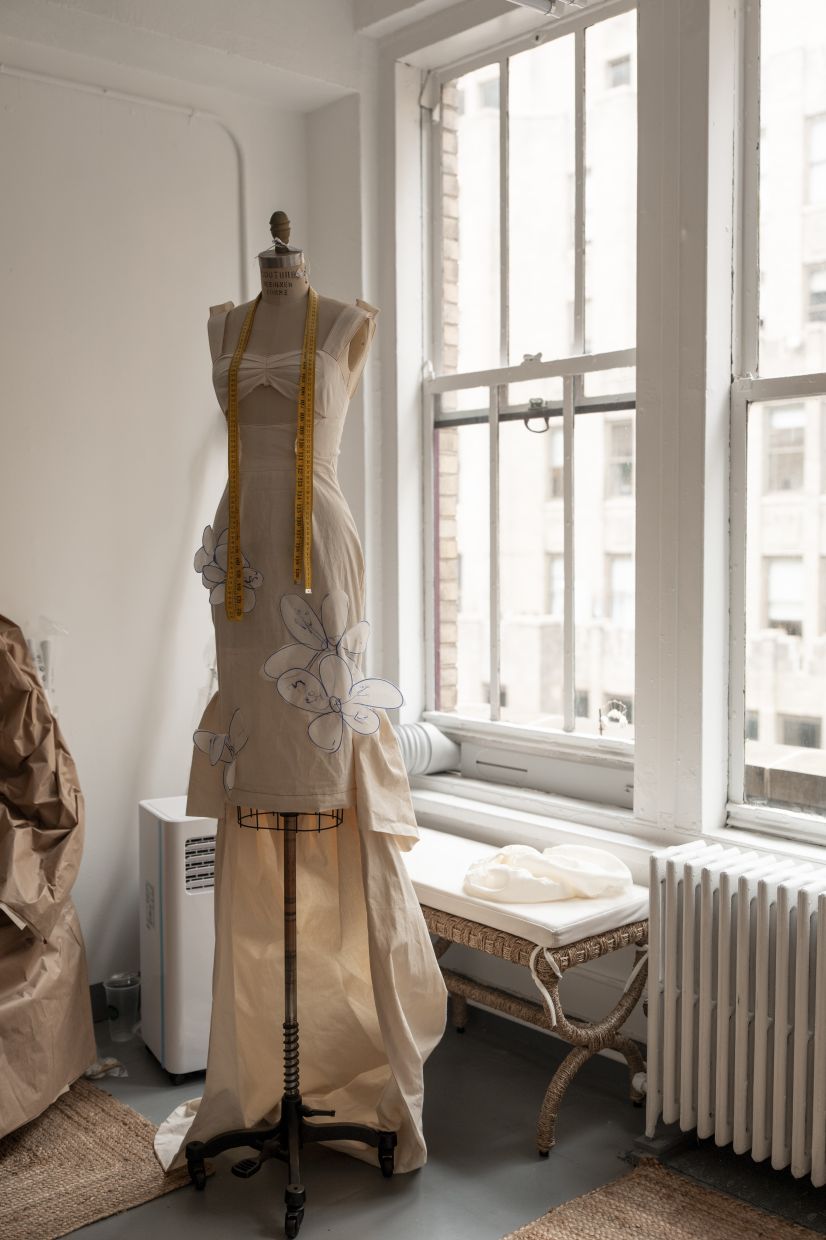 Charles Dieujuste’s brand, inspired by his Haitian heritage, features designs for the nontraditional bride through color and fabric. Photo: The New York Times