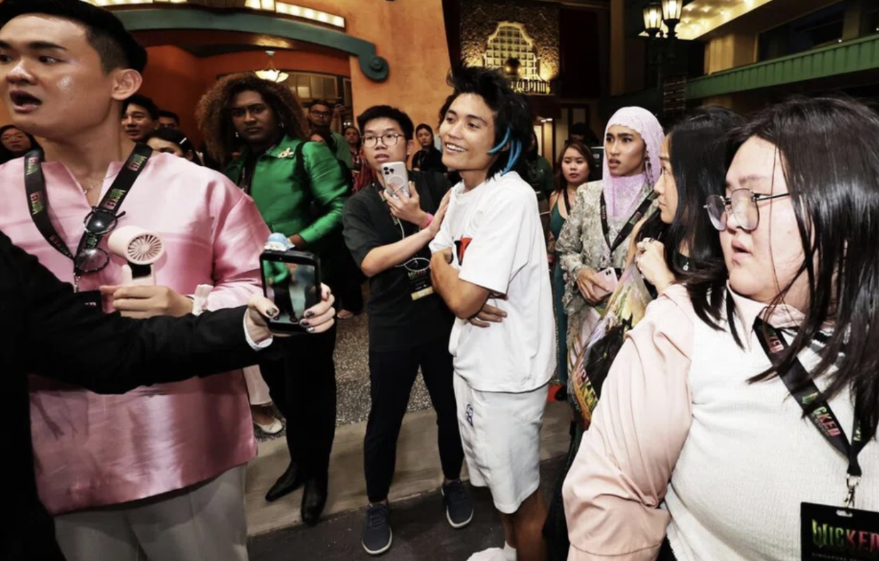 Johnson Wen (in white), an Australian national, has reportedly racked up an estimated A$20,000 in fines for his antics.