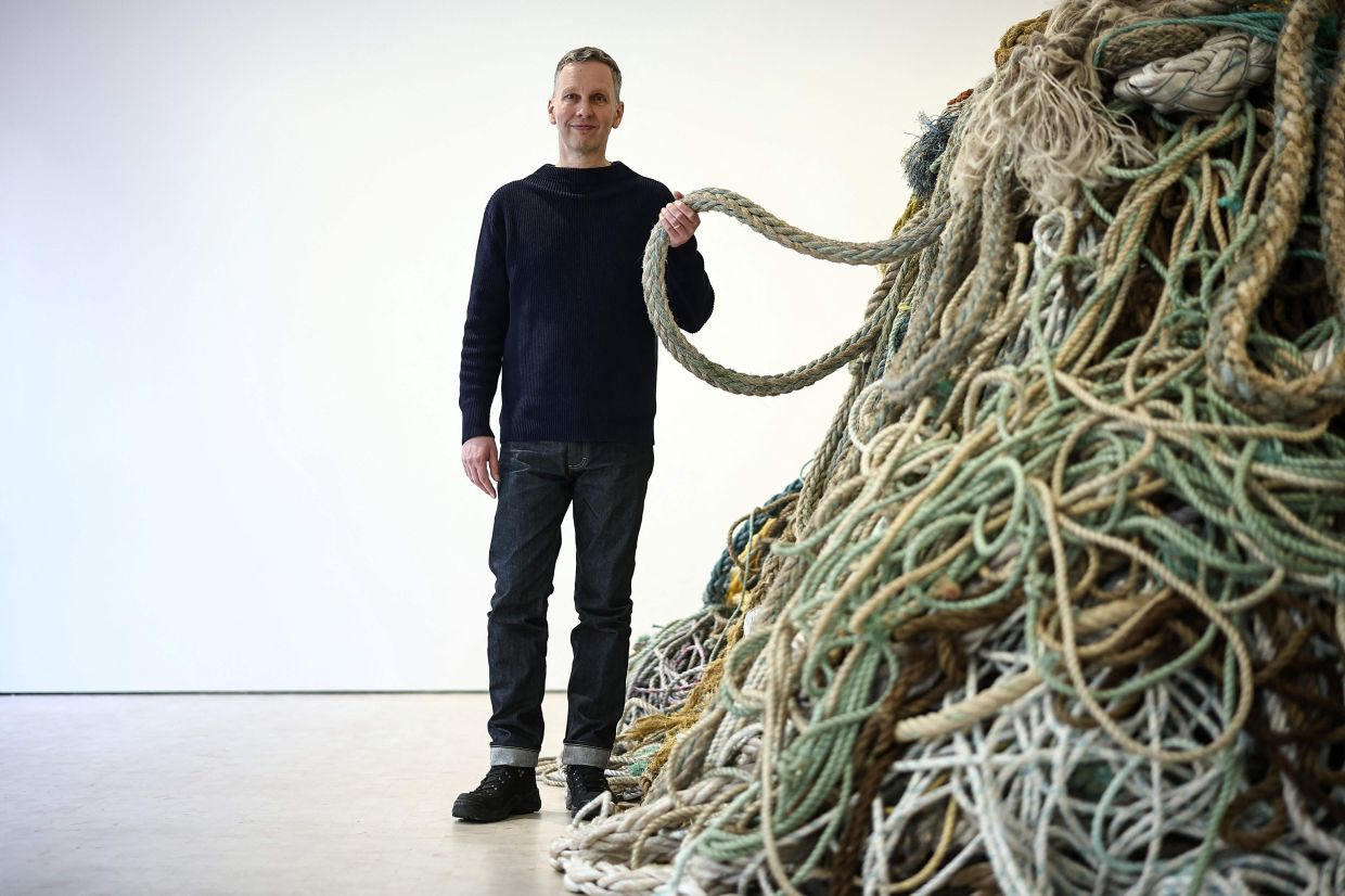 'It turns out that people are quite willing to give you old rope for nothing because it's not recyclable,' says Shrigley. Photo: AFP