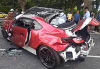 Businessman dies in sports car-bus collision in Melaka