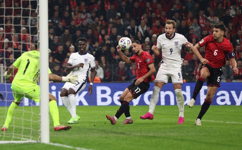 Soccer-Kane double seals perfect World Cup qualification for England