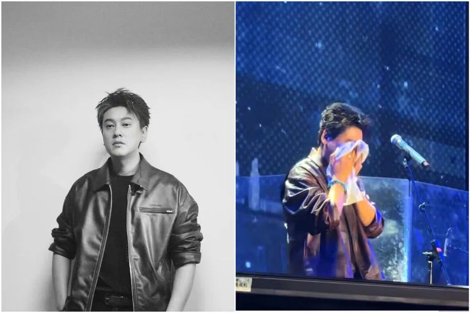 F4 singer Ken Chu cries during solo concert in China