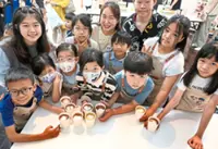 Little baristas pour their hearts into art