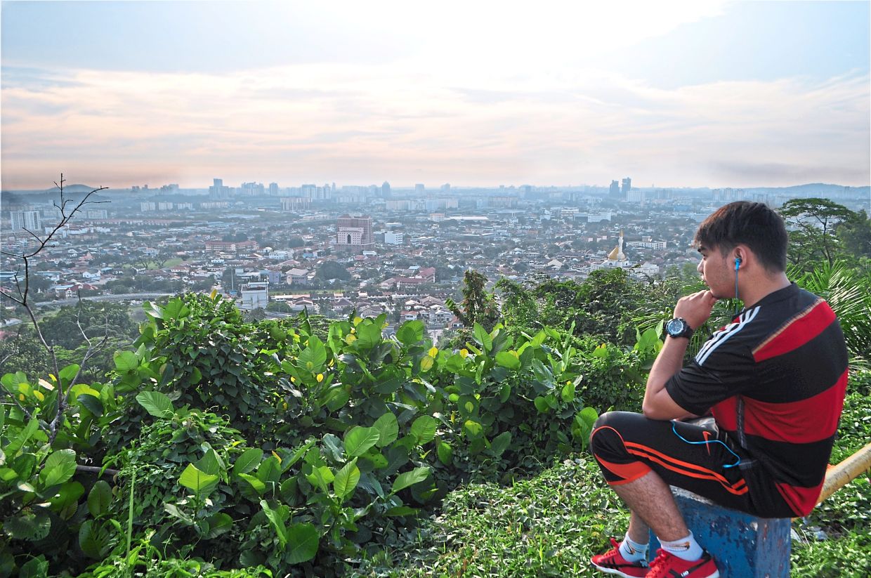 Gasing Hill is an excellent place to get a view of the Petaling Jaya skyline at sunset.