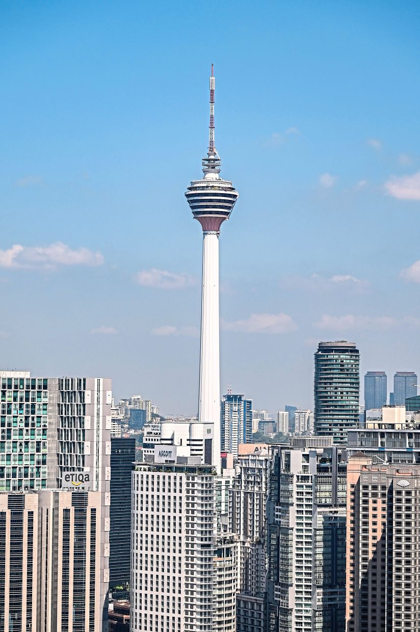 KL Tower, the world’s seventh-tallest communications tower, will host runners scaling 292m in elevation on Nov 30. — Filepic