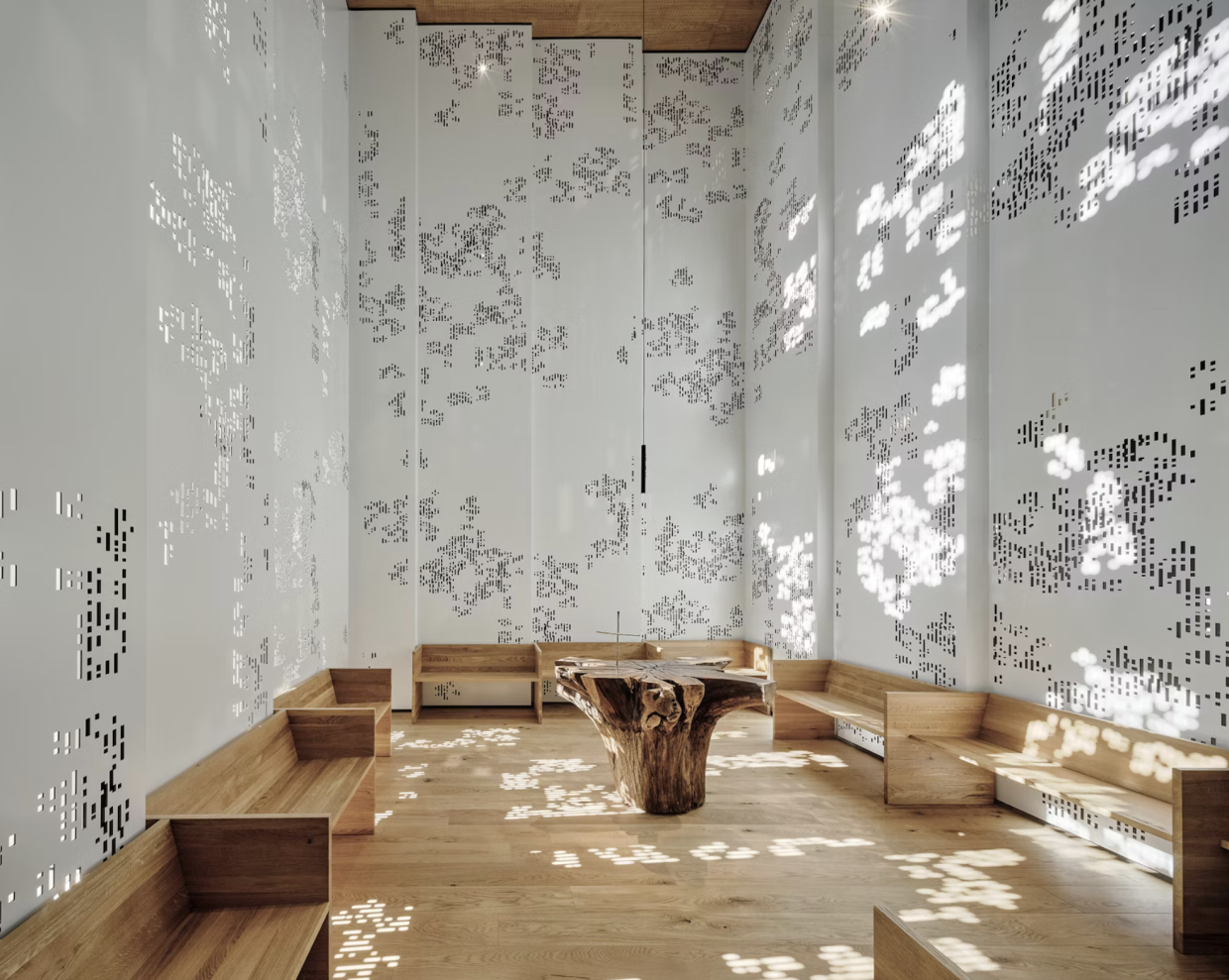 The Fractal Chapel serves as a tranquil haven for patients, staff and visitors. Photo: Innocad Architecture