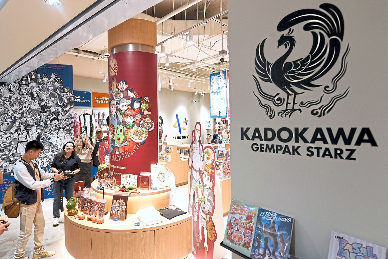K+ by Kadokawa Gempak Starz brings Malaysia’s leading manga publisher to retail. Photo: The Star/Azhar Mahfof