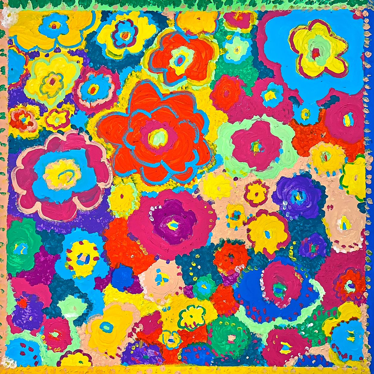 Lee’s Still Blooming celebrates her passion for vibrant colours.