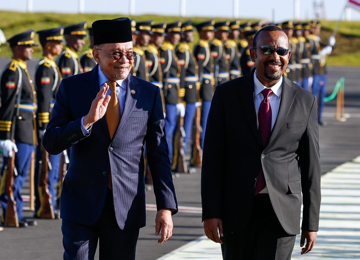 Anwar arrives in Ethiopia for three-day official visit