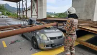 ECRL construction works halted at MRR2 after scaffolding collapse