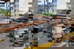 Scaffolding from ECRL construction site hits car on MRR2