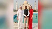 US President’s son Donald Trump Jr visits Taj Mahal with wife Vanessa