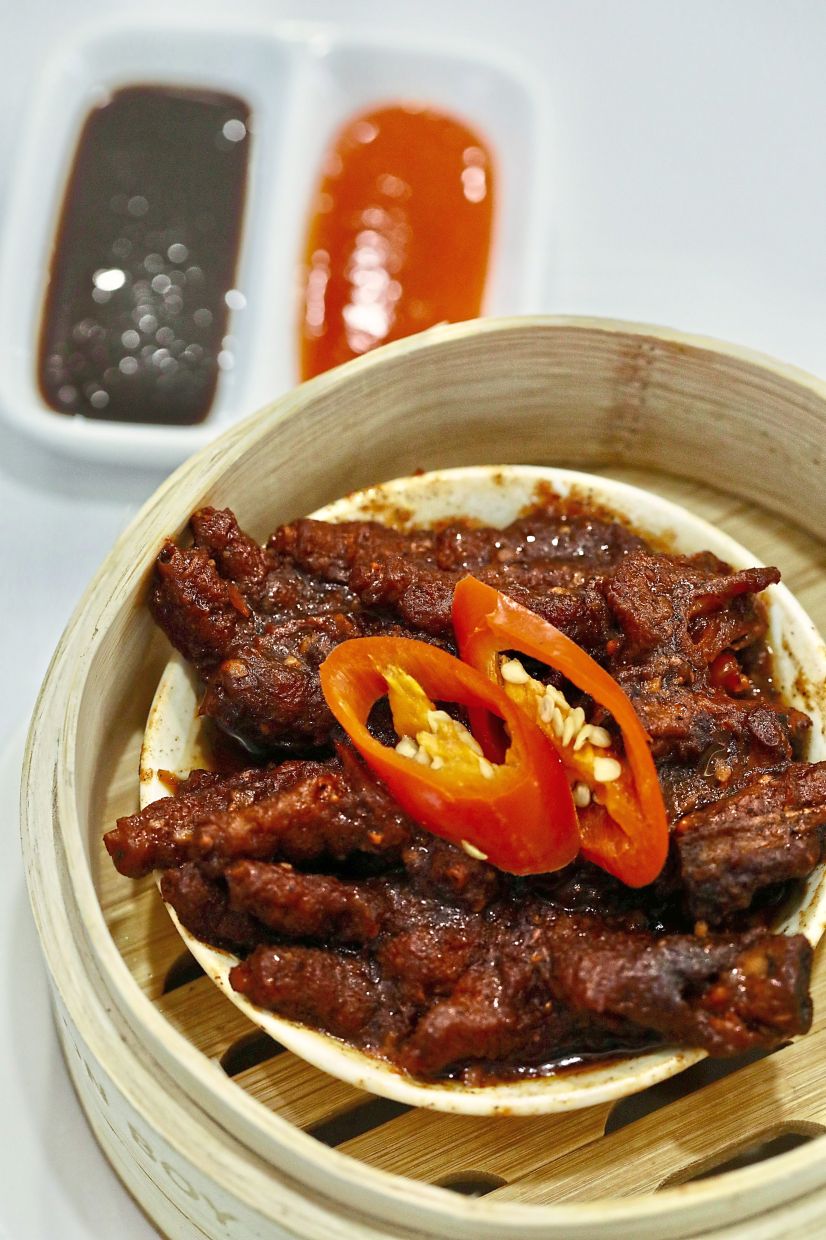 Black pepper chicken feet, a crowd favourite.