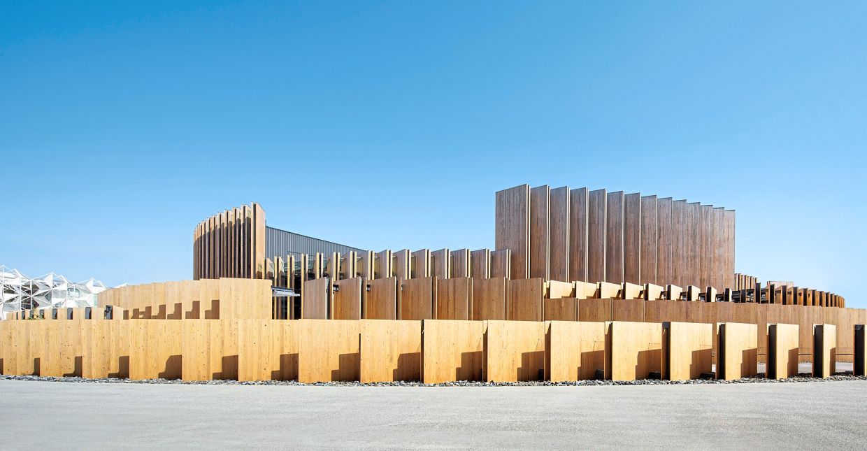 The Osaka-Kansai Expo 2025 Japan Pavilion in Yumeshima, Osaka City, Japan. Photo: Nikken Sekkei