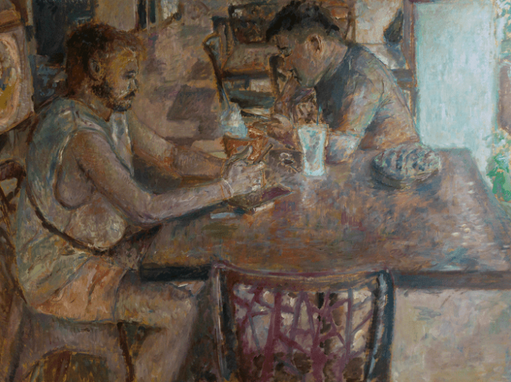 Adam Badruddin Syah's 'Boisson du Soir' (oil on corrugated board, 2024). Photo: The Back Room