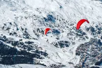 A higher level of ski holiday: Paragliding above the French Alps