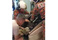 Firefighters rescue dog trapped in massage chair in Melaka