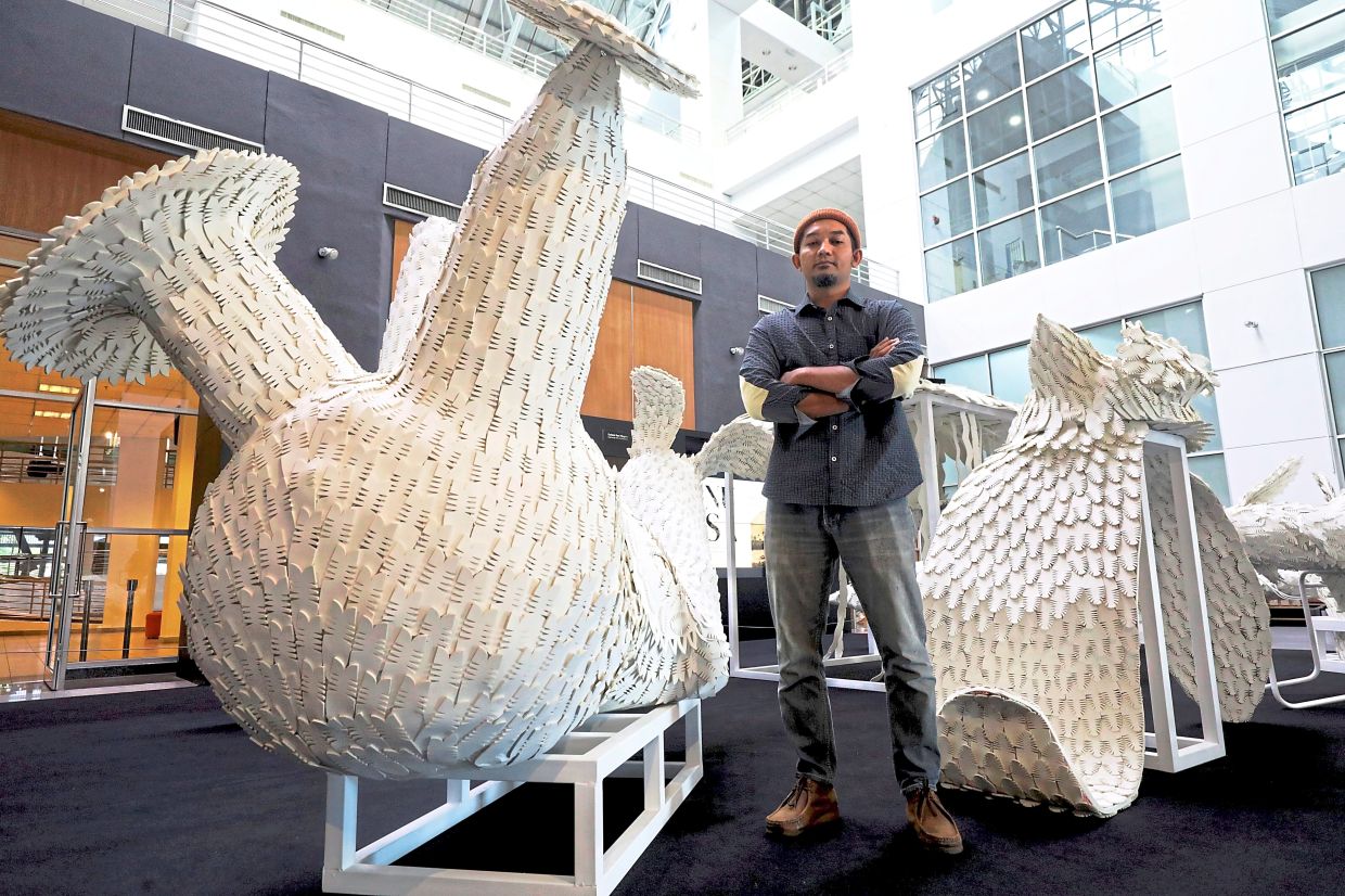 Syakir, known for exploring identity, spirituality, and human connection, now invites contemplation on the tension between doubt and faith, logic and belief. Photo: The Star/Samuel Ong