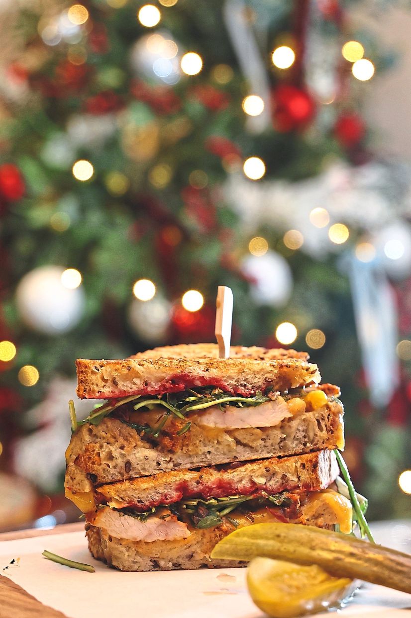 The turkey, cranberry and camembert toastie turns Christmas leftovers into a brand-new hearty meal. — AZMAN GHANI/The Star