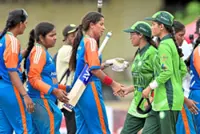 India and Pakistan blind women show spirit of cricket with handshakes