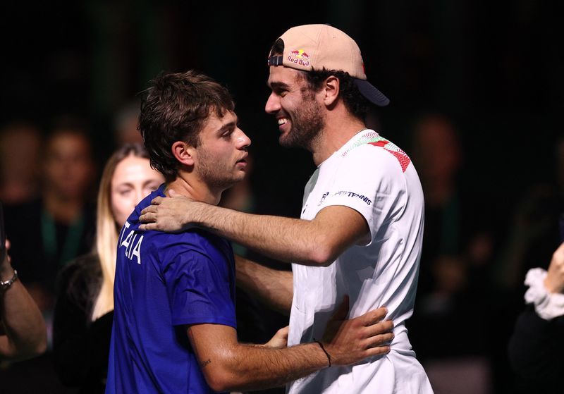 Tennis-Berrettini, Cobolli lead Italy past Spain for third straight Davis Cup title