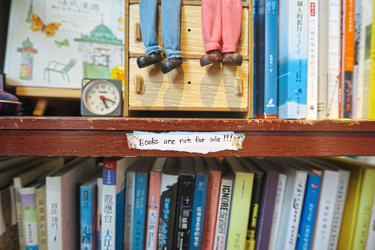'The books are not for sale, they are here to be shared,' says Tan, who runs Books R&R. Photo: Oh Chin Eng 