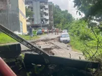 Ten-metre high slope along Jalan Klang Lama collapses