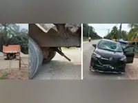 100kg 'longshaft' detaches from lorry and pierces MPV, killing man