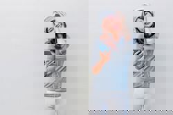 Blinking to the beat of the music