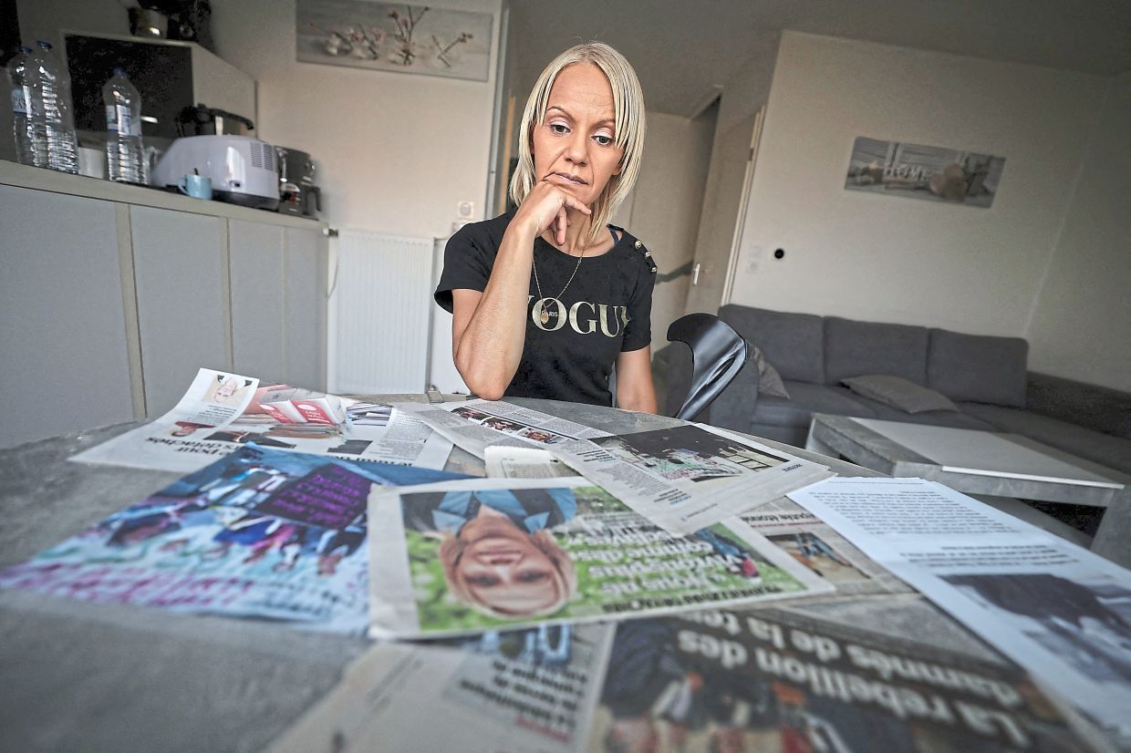 Tellal consulting press clippings in southwestern France. — AFP