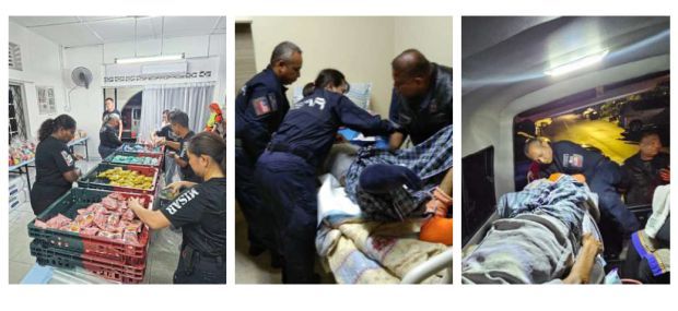 Swift action: Volunteers from Malaysia International Search and Rescue (Misar) bringing food relief and hope to victims.