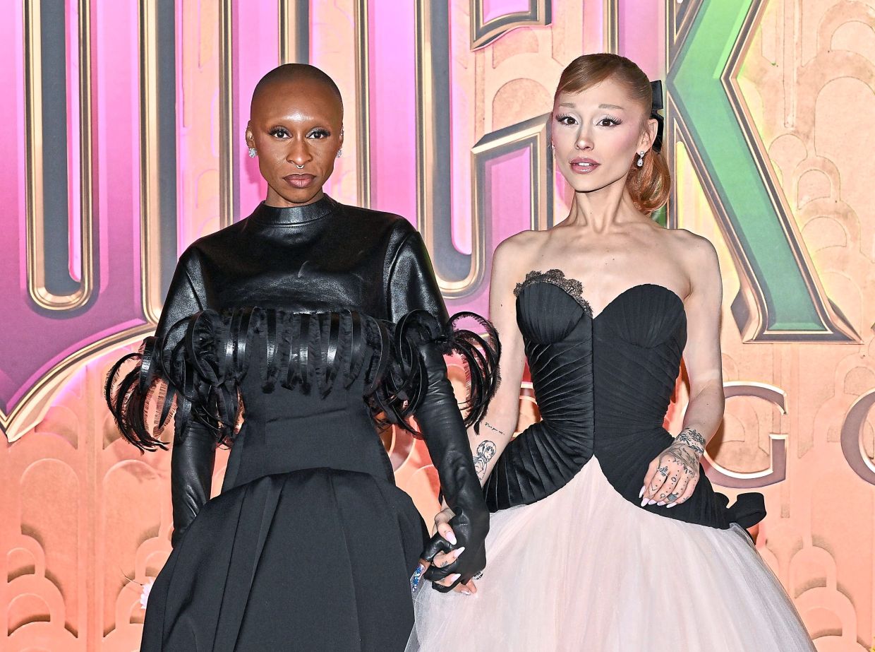 Cynthia Erivo (left) and Ariana Grande have become ‘lifelong sisters’ since making the two 'Wicked' films. Photo: AP