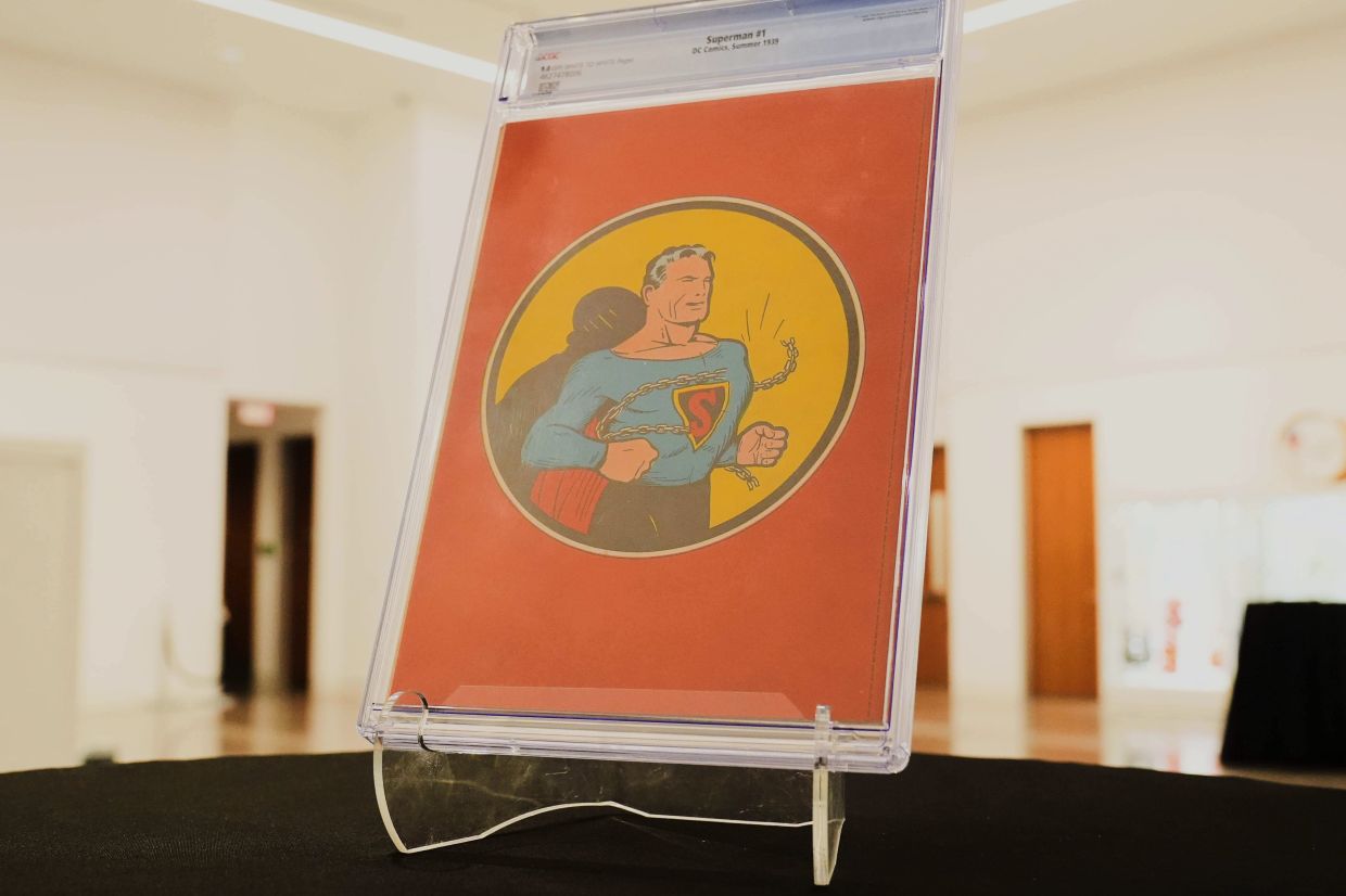 The comic book had no special protection, but Northern California’s cool climate kept it in excellent shape, with a firm spine, vibrant colours and crisp corners, according to Heritage Auctions. Photo: AP