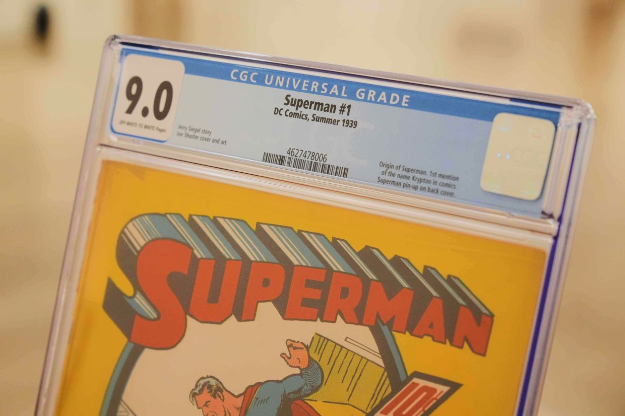 The copy was rated a 9.0 out of 10 by comics grading company CGC, meaning it had only the slightest signs of wear and ageing. Photo: AP
