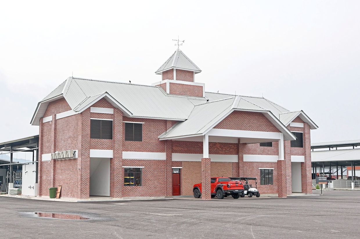 The main office of Jemaluang Dairy Valley in Mersing, Johor.