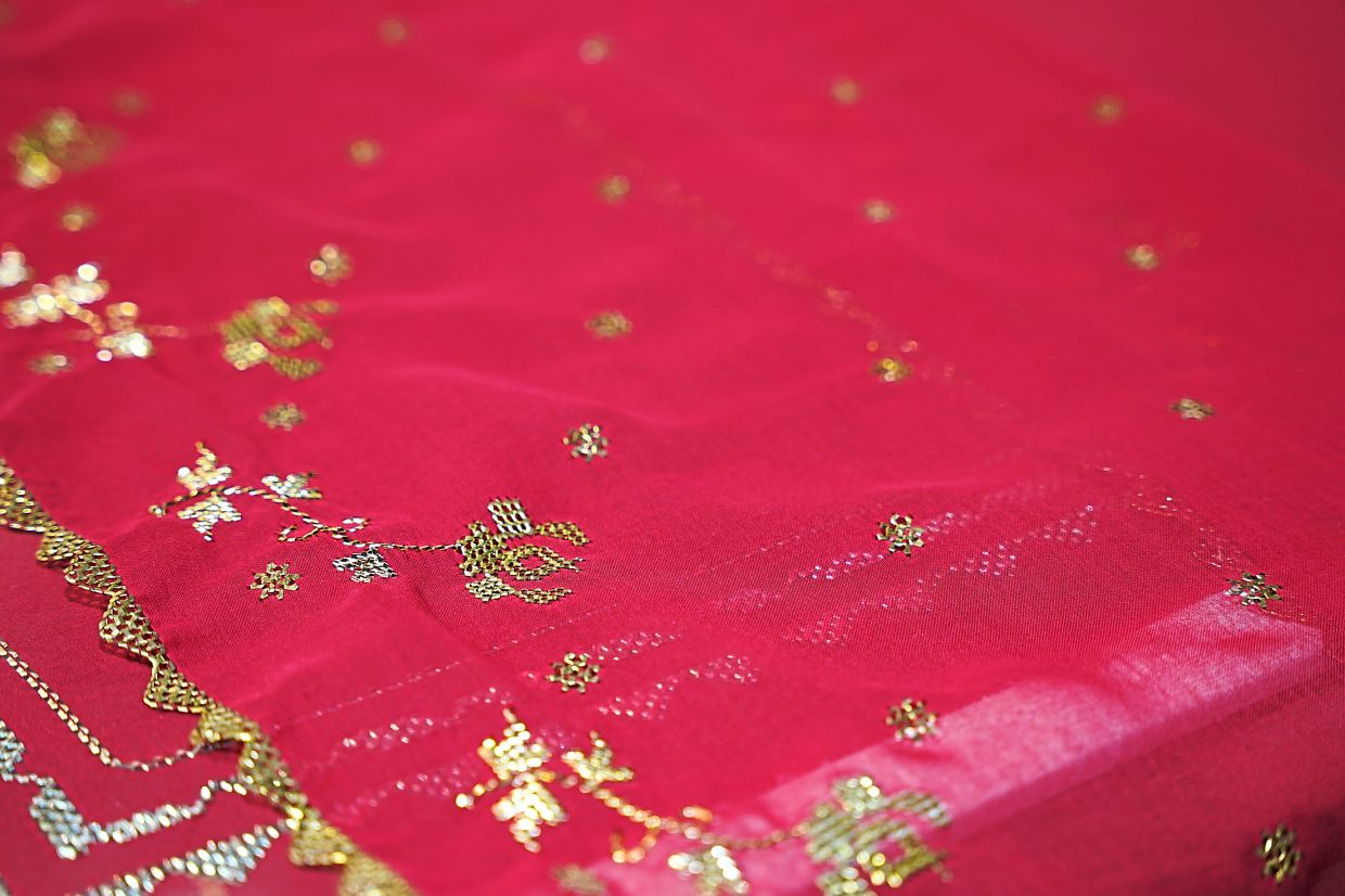 Each keringkam shawl takes months of meticulous work; a true test of patience and precision.