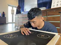 Sarawak youth takes up keringkam despite a learning disability