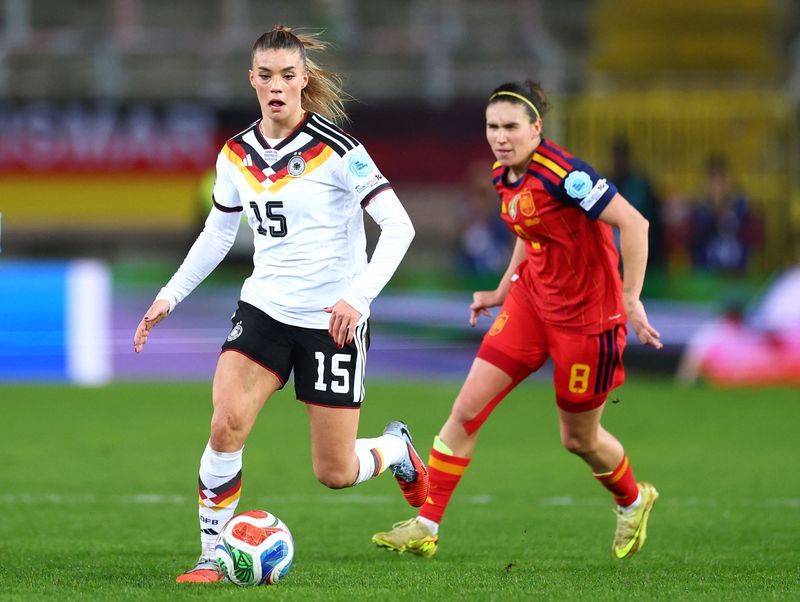 Soccer-Germany, Spain draw 0-0 in Women's Nations League final first leg