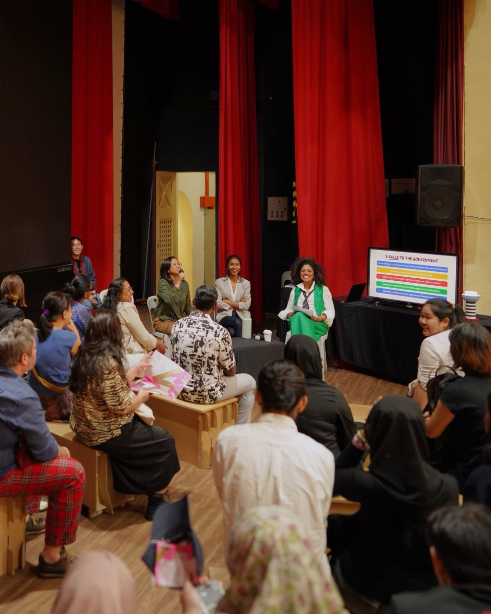 A panel discussion at the fair, featuring ReformARTsi and PEN Malaysia, on the opening day (Nov 28). Photo: KL Art Book Fair 