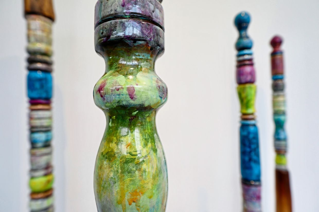 At Tali Art Gallery, sculptures transform how visitors experience the space