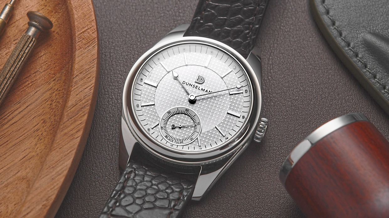 As rare as the flower it is inspired by, there are only 10 Dunselman Black Tulip watches available worldwide.