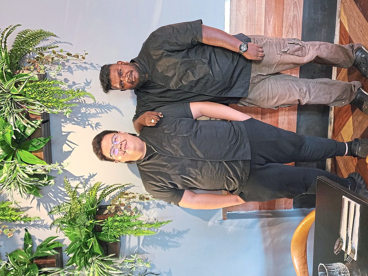 Lai (left) and Barath are the chef-owners behind Meraki Kitchen’s innovative Malaysian-themed fare. — Photos: ABIRAMI DURAI/The Star